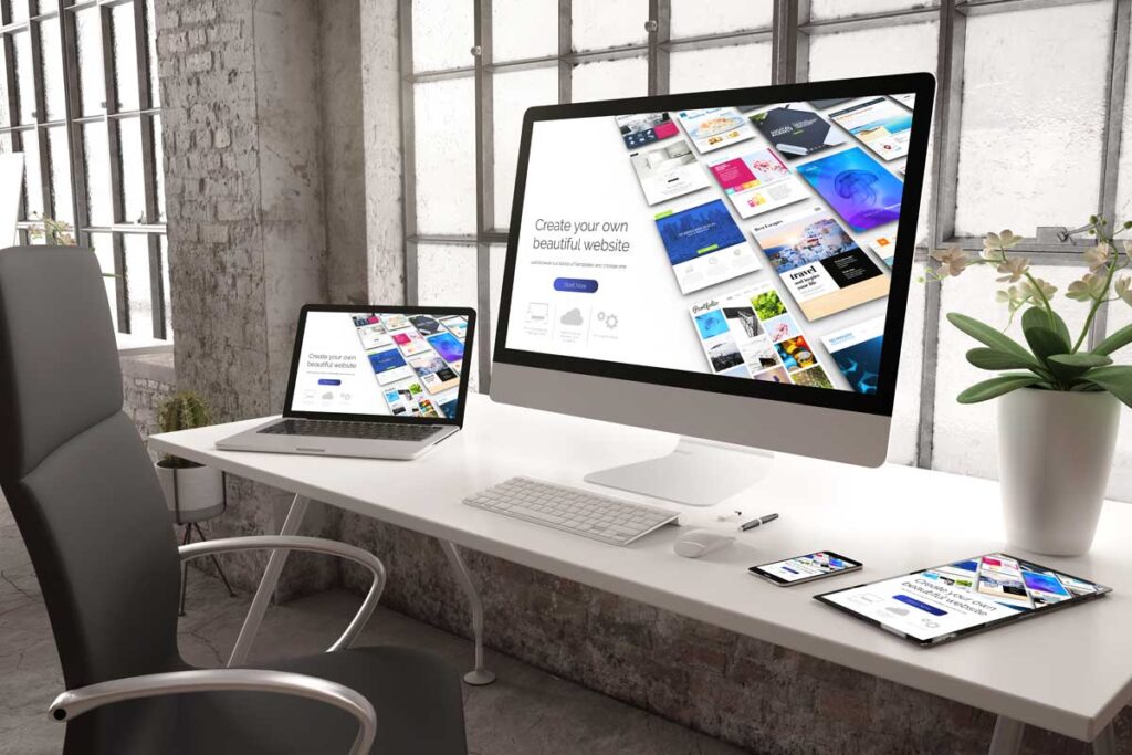 industrial office mockup